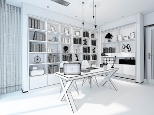 family - office - study room -0169 3D 모델