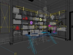 family - office - study room -0169 3D 모델