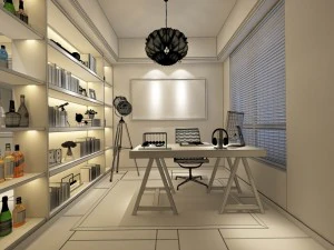 family - office - study room -0170 3D Model