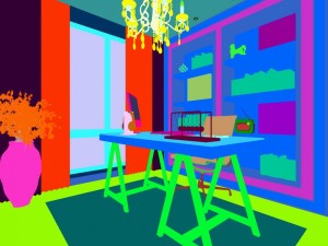 family - office - study room -0171 3D Model