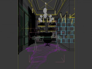 family - office - study room -0173 Modelo 3D