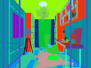 family - office - study room -0174 3D Model