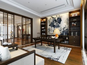 family - office - study room -0175 Modelo 3D