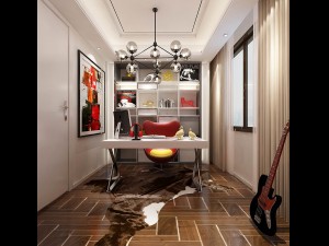 family - office - study room -0176 3D Model