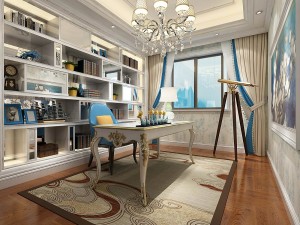 family - office - study room -0177 Modelo 3D