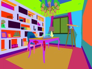 family - office - study room -0177 3D Model