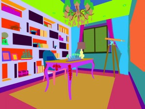 family - office - study room -0178 3Dモデル