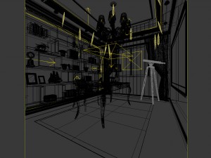 family - office - study room -0178 3Dモデル