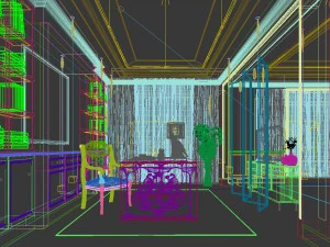 family - office - study room -0179 3D Model