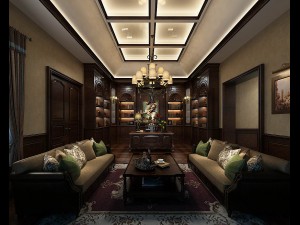 family - office - study room -0180 3D Model