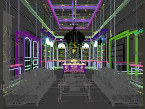 family - office - study room -0180 3D Model