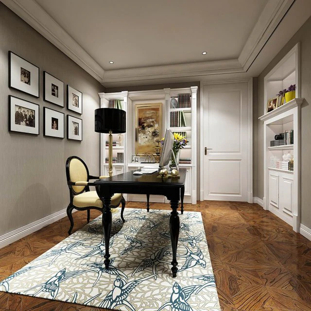 family - office - study room -0182 3D Model .c4d .max .obj .3ds .fbx .stl .blend 