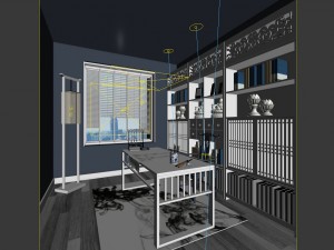 family - office - study room -0185 3Dモデル