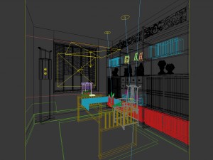 family - office - study room -0185 3Dモデル