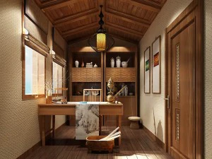 family - office - study room -0193 3D Model