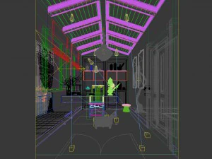 family - office - study room -0193 3D Model