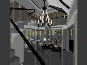 family - office - study room -0195 3D Model