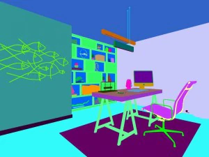family - office - study room -0196 3D Model