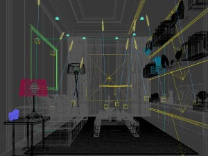 family - office - study room -0198 3D Model