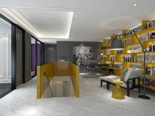 family - office - study room -0199 3D Model .c4d .max .obj .3ds .fbx .stl .blend 