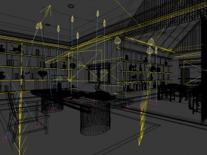 family - office - study room -0200 Modèle 3D