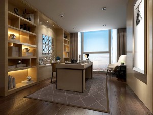 family - office - study room -0201 3D Model