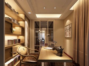 family - office - study room -0202 3D Model