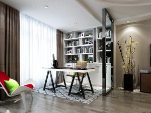 family - office - study room -0206 3D Model