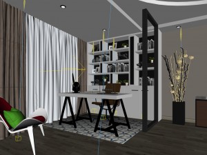 family - office - study room -0206 3D 모델