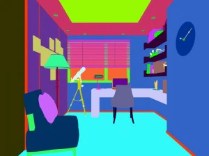 family - office - study room -0207 3D Model