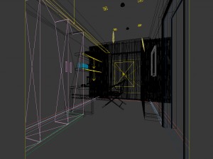 family - office - study room -0208 Modèle 3D