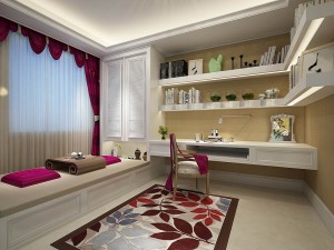 family - office - study room -0210 3D Model