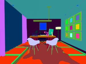 family - office - study room -0211 3D Model