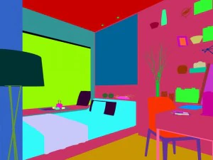 family - office - study room -0212 3D Model