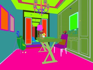 family - office - study room -0213 3D Модель