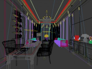 family - office - study room -0214 3D Model