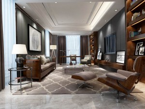 family - office - study room -0215 3D Модель