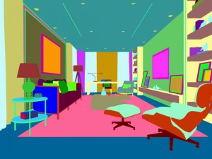 family - office - study room -0215 3D Модель