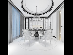 family - kitchen - restaurant 02 3D-Modell