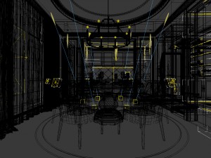 family - kitchen - restaurant 02 3D-Modell