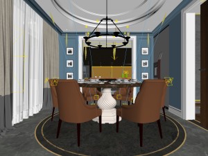family - kitchen - restaurant 02 3D-Modell