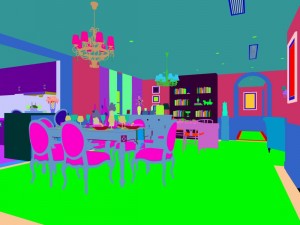 family - kitchen - restaurant 04 3D Model