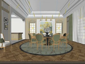 family - kitchen - restaurant 05 3D Model