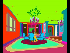 family - kitchen - restaurant 08 3D 모델