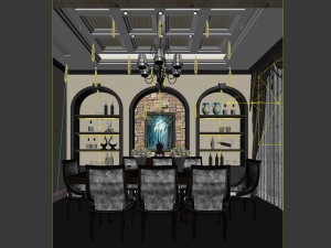 family - kitchen - restaurant 11 3D मॉडल