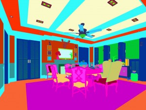 family - kitchen - restaurant 14 3D-Modell