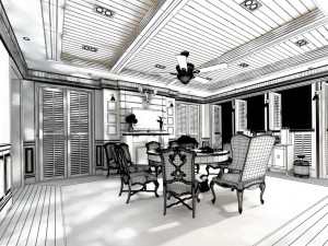 family - kitchen - restaurant 14 3D-Modell