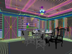 family - kitchen - restaurant 14 3D-Modell