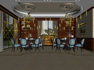 family - kitchen - restaurant 17 3D 모델