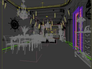 family - kitchen - restaurant 22 3D Model